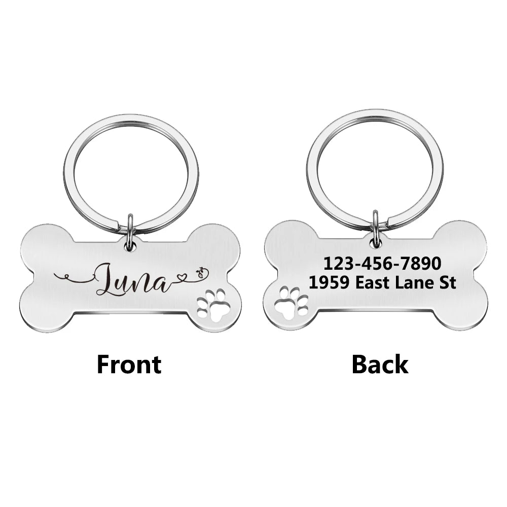 Personalized Custom Dog Name Tag Collar Accessory
