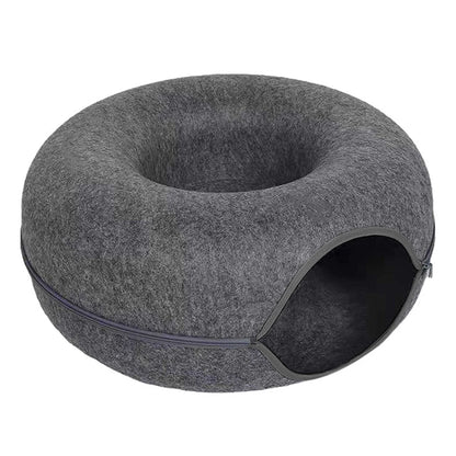 Felt Cat Tunnel Bed & Scratcher Nest For Cats