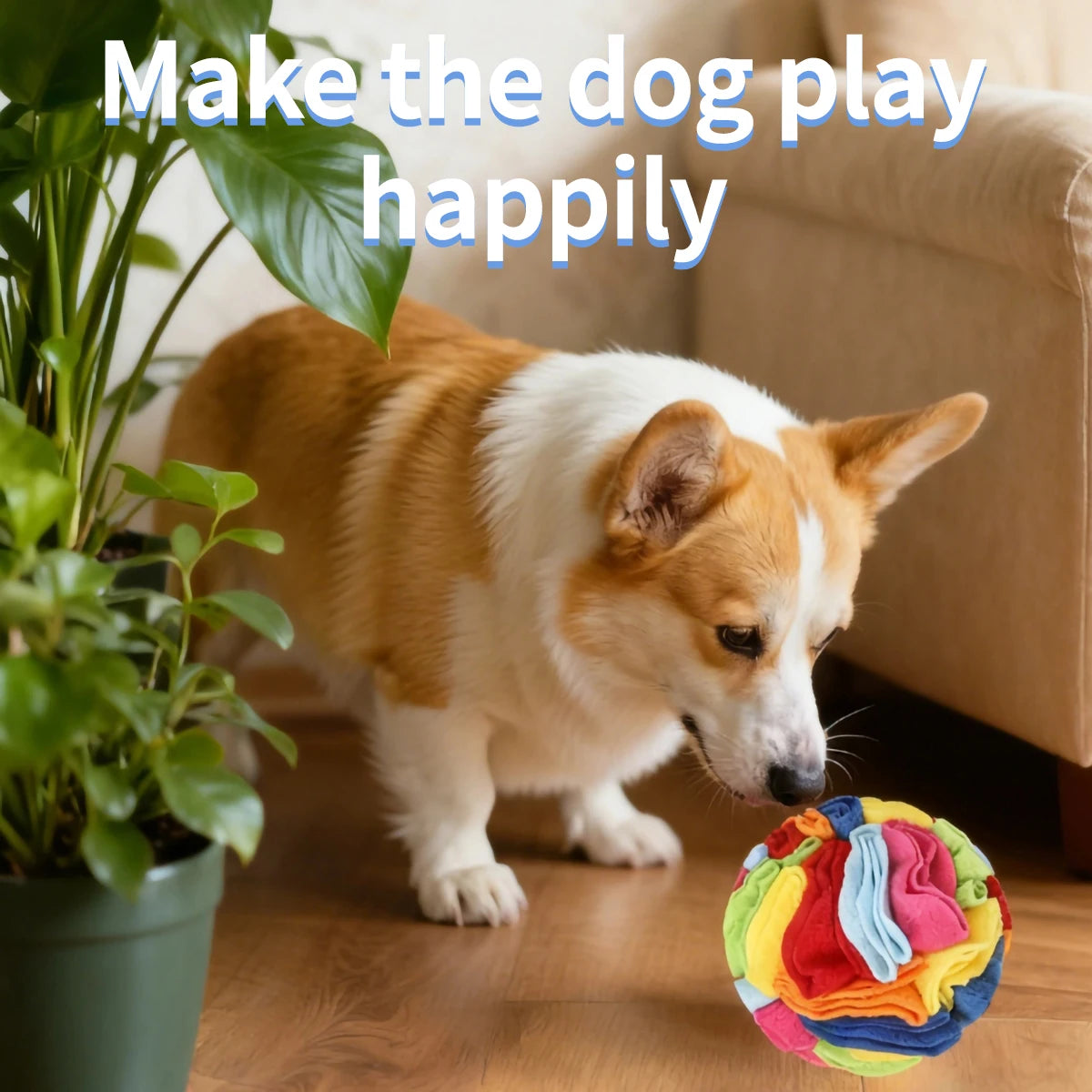 Interactive Dog Snuffle Ball For Nose Work Training