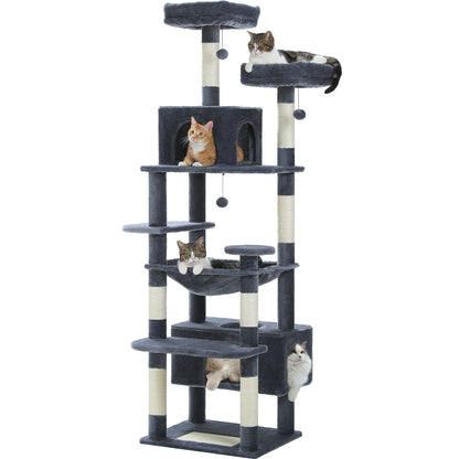 Large Multi-Level Cat Tree Tower With Scratching Posts