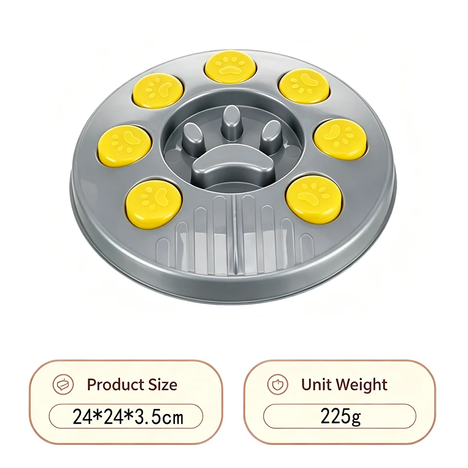 Interactive Dog Puzzle Slow Feeder Toy With Food Dispenser