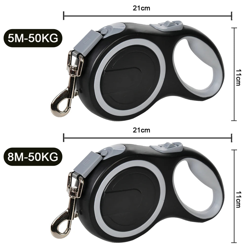 Retractable Nylon Dog Leash For Large Dogs