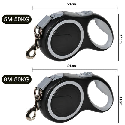 Retractable Nylon Dog Leash For Large Dogs