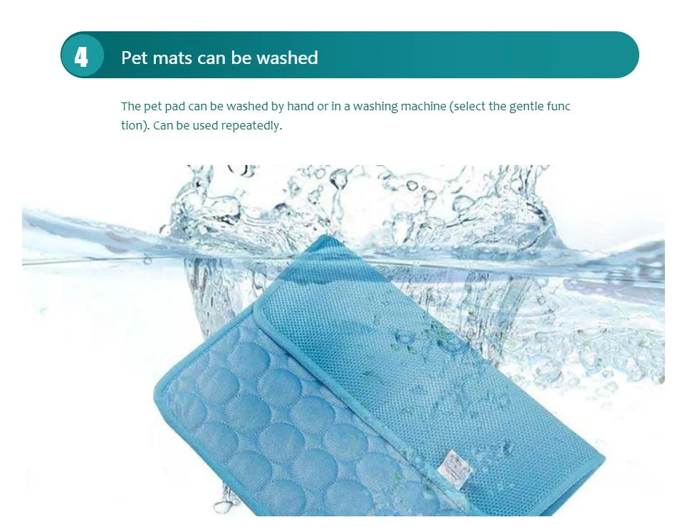 Self Cooling Pet Mat For Dogs & Cats Summer Comfort