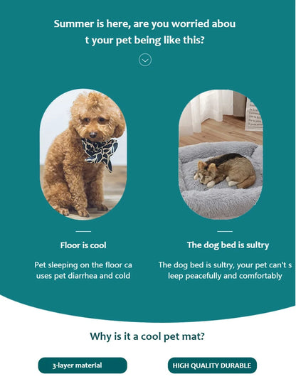 Self Cooling Pet Mat For Dogs & Cats Summer Comfort