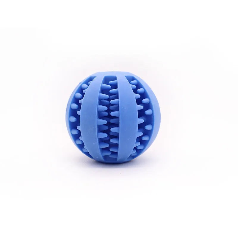Treat Dispensing Rubber Dog Toy Ball For Chewing & Training