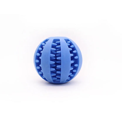 Treat Dispensing Rubber Dog Toy Ball For Chewing & Training