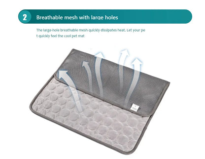 Self Cooling Pet Mat For Dogs & Cats Summer Comfort