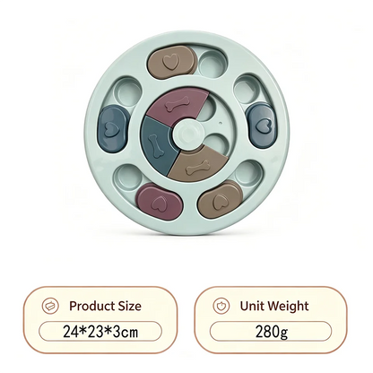 Interactive Dog Puzzle Slow Feeder Toy With Food Dispenser