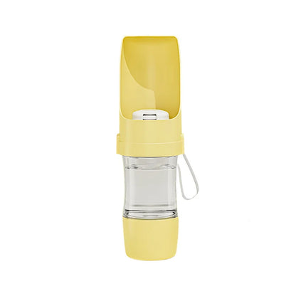 2-in-1 Travel Bottle – Dog Water Bottle with Food Container