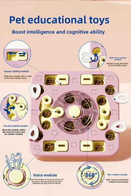 Interactive Puzzle Slow Feeder Toy For Dogs & Cats