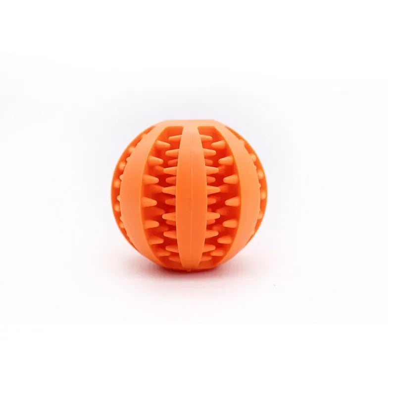 Treat Dispensing Rubber Dog Toy Ball For Chewing & Training