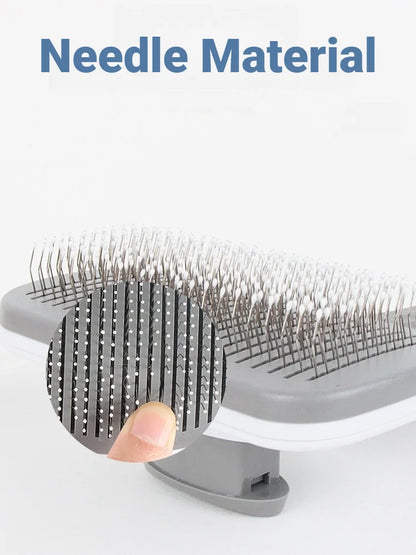 Pet Hair Remover Grooming Brush For Dogs & Cats