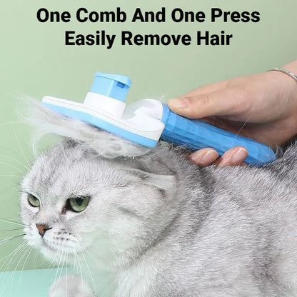 Pet Hair Remover Grooming Brush For Dogs & Cats