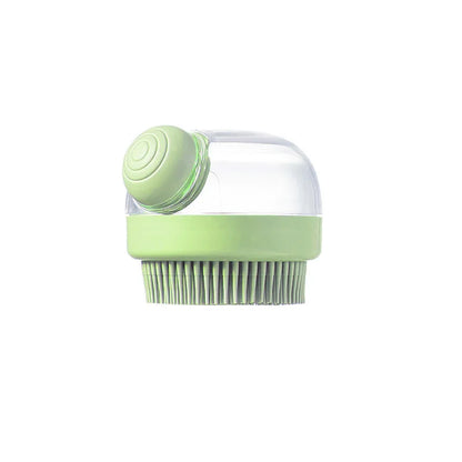 Silicone Dog Bath Massage Brush Glove With Shampoo Dispenser