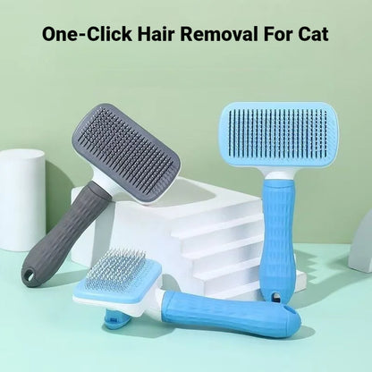 Pet Hair Remover Grooming Brush For Dogs & Cats