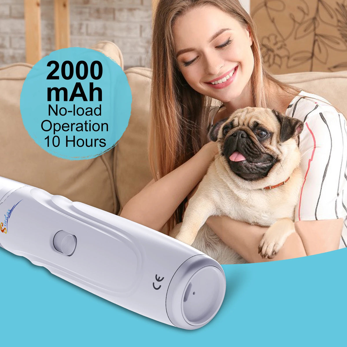 USB Rechargeable Electric Dog Nail Grinder Trimmer