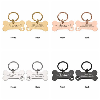Personalized Custom Dog Name Tag Collar Accessory