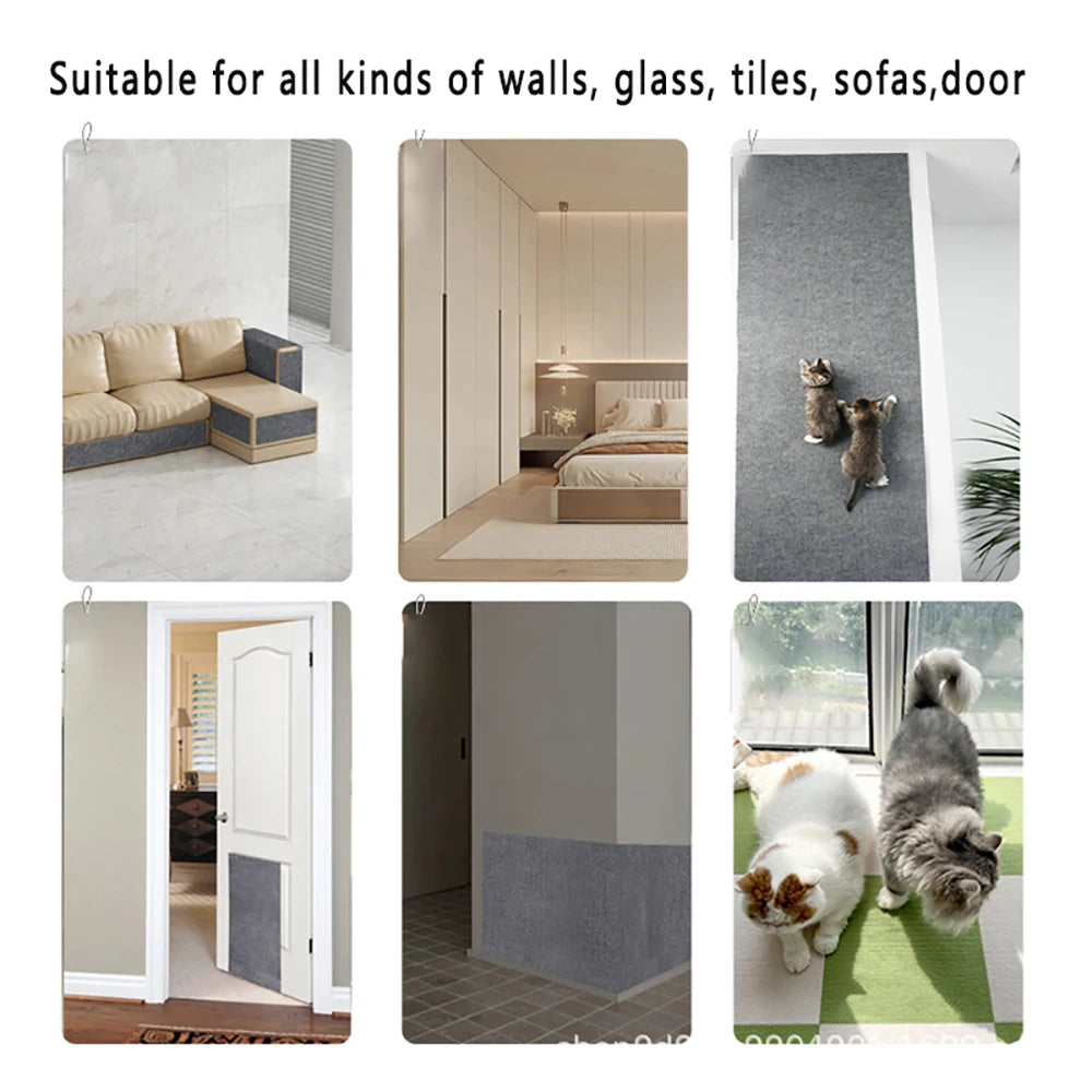 Self-Adhesive Cat Scratching Mat Furniture Protector