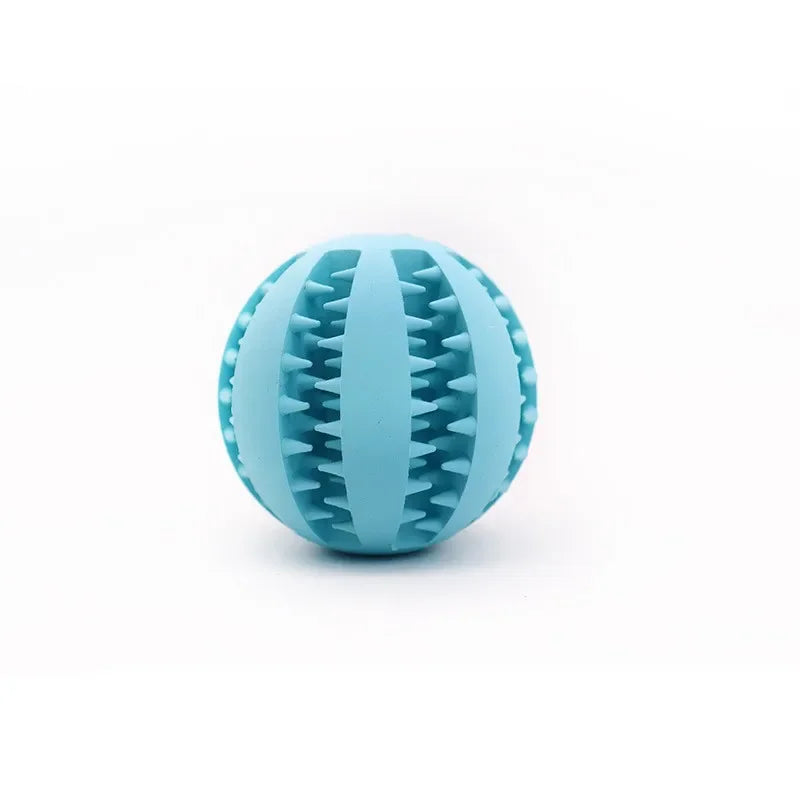 Treat Dispensing Rubber Dog Toy Ball For Chewing & Training