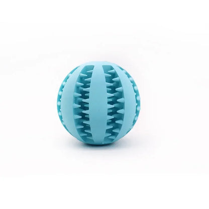 Treat Dispensing Rubber Dog Toy Ball For Chewing & Training