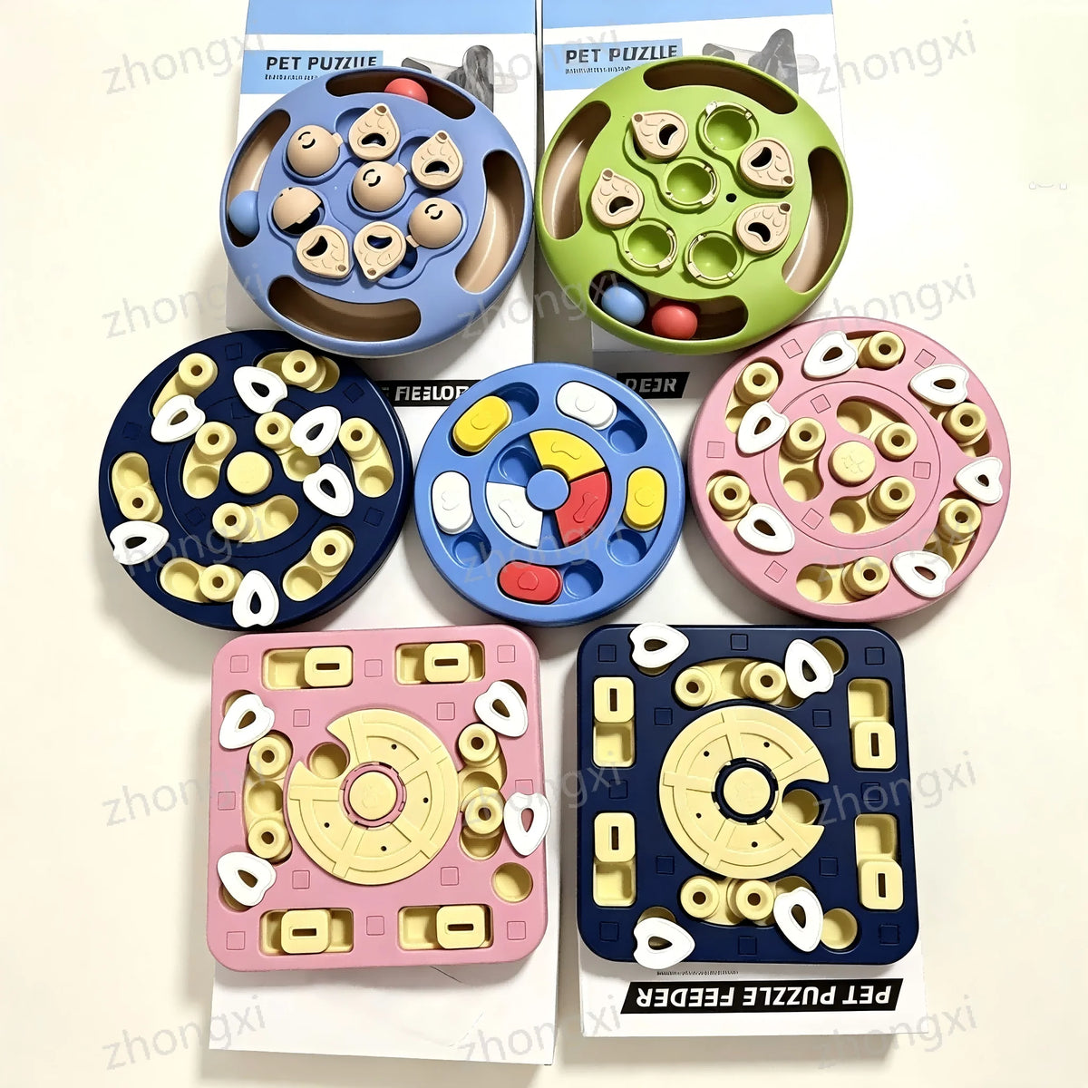 Interactive Puzzle Slow Feeder Toy For Dogs & Cats