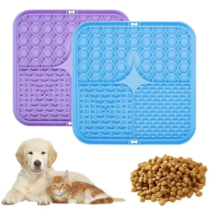 Lick Mat – Suction-Cup Slow Feeder for Dogs and Cats