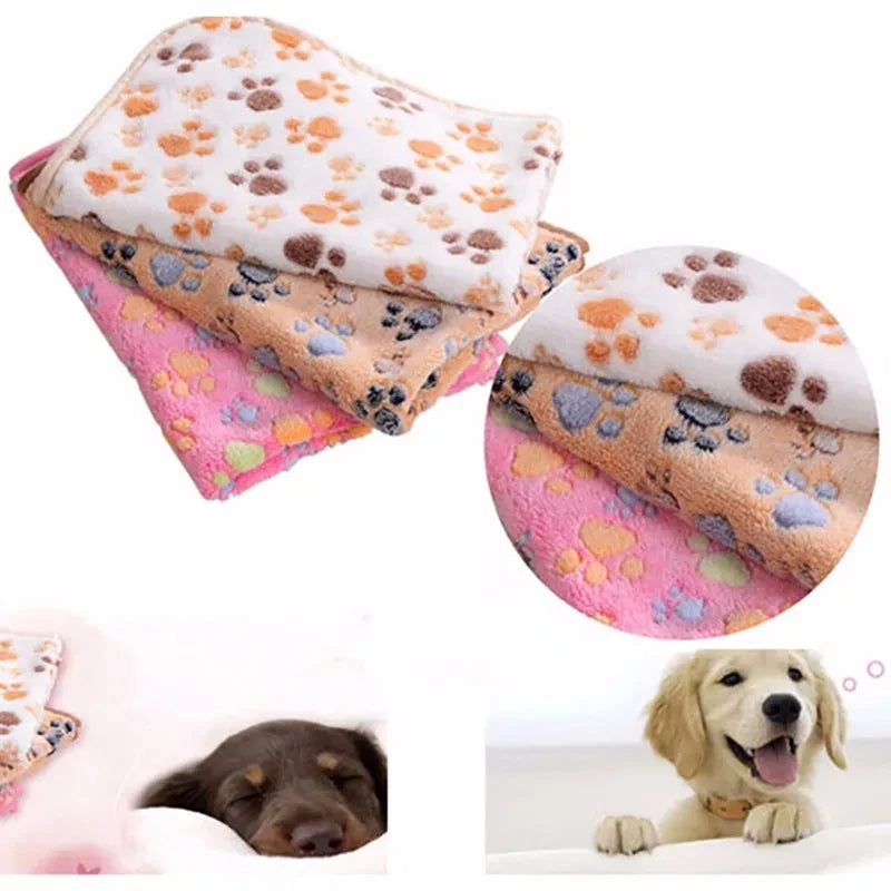 Soft Fleece Pet Blanket For Cats & Dogs