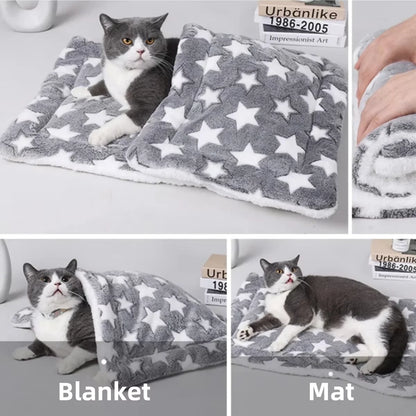 Warm Plush Pet Sleeping Mat For Cats & Dogs