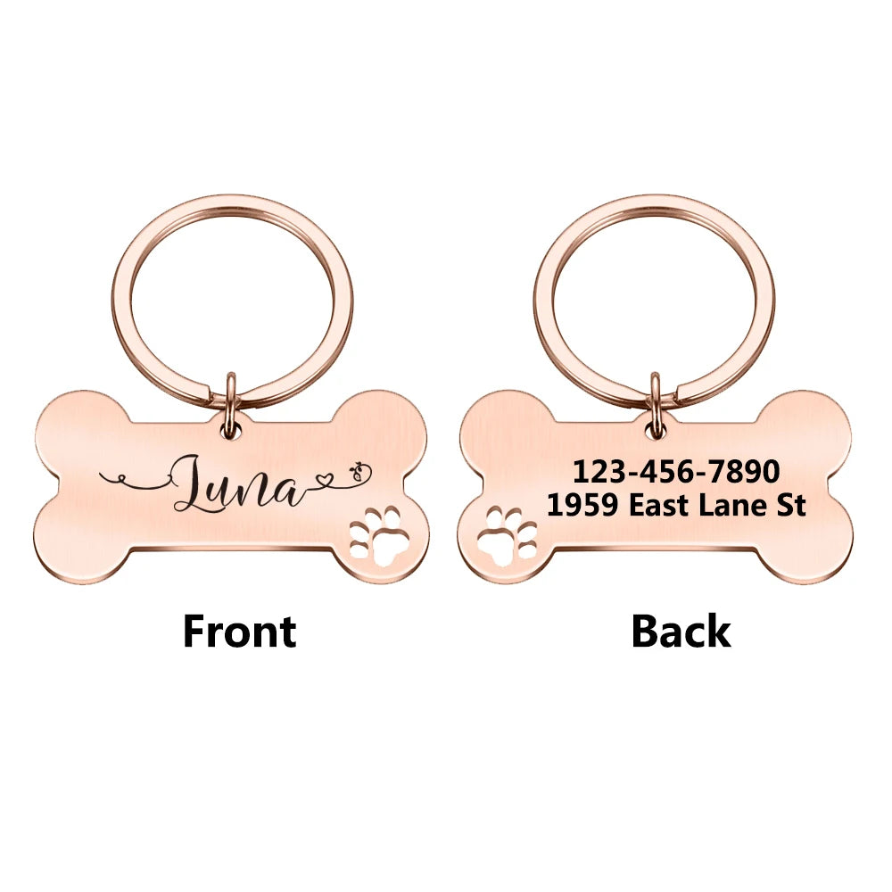 Personalized Custom Dog Name Tag Collar Accessory
