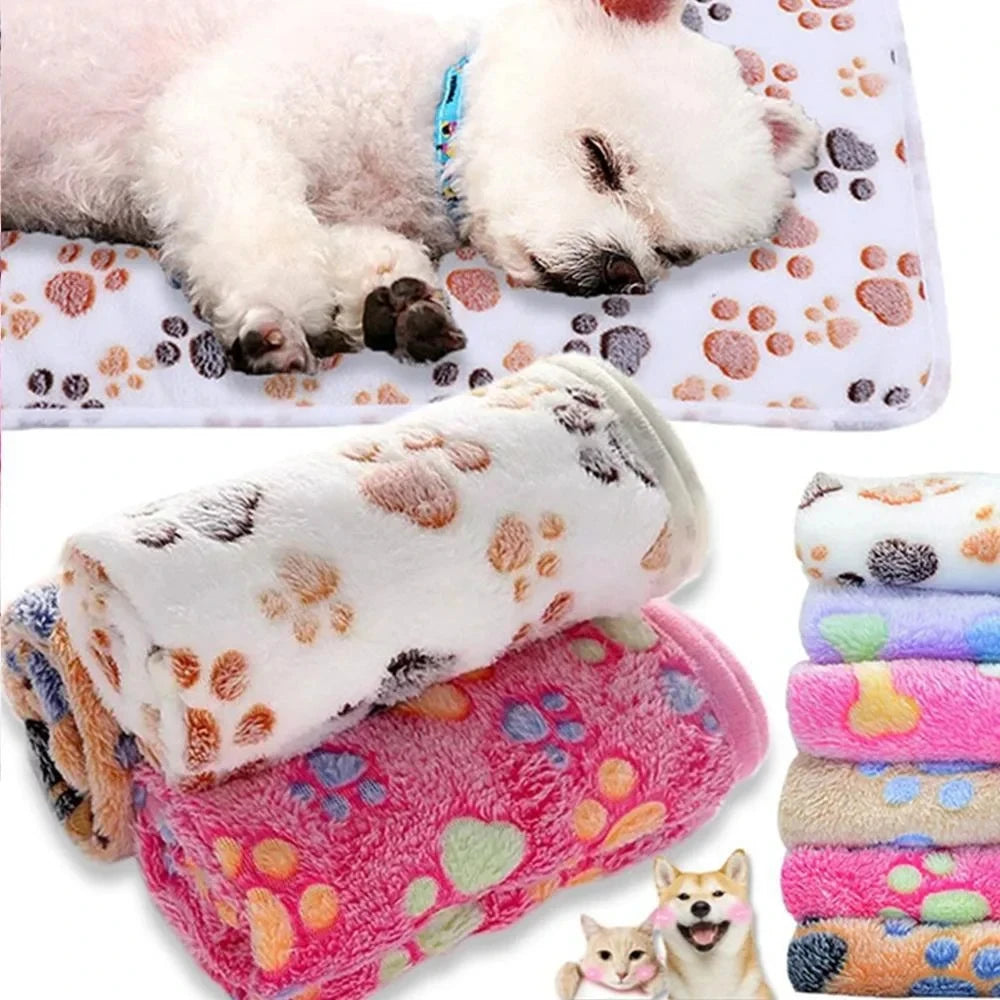 Soft Fleece Pet Blanket For Cats & Dogs