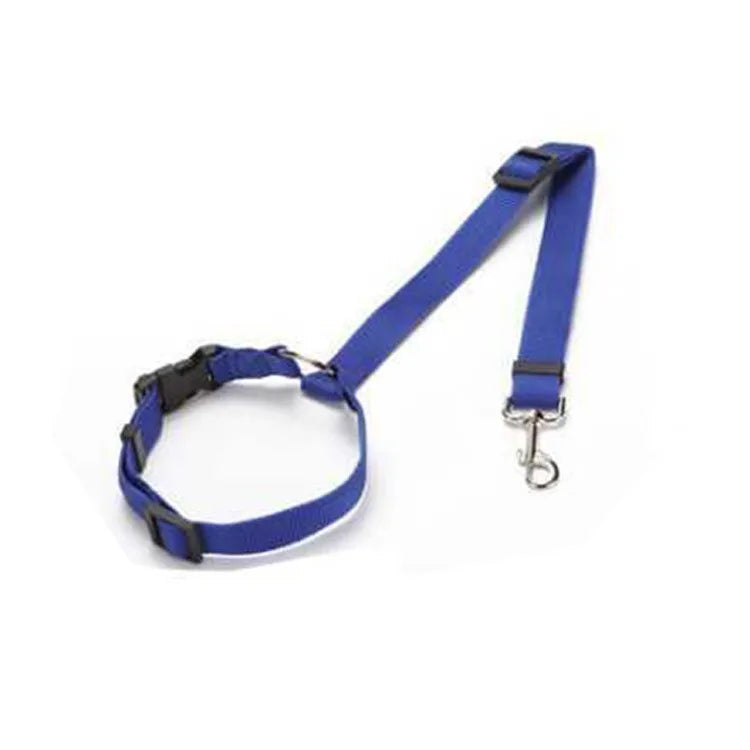 Adjustable Nylon Dog Car Seat Belt & Leash