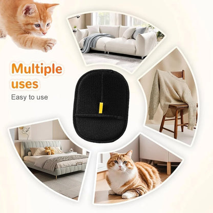 Portable Pet Hair Remover Grooming Glove For Cats
