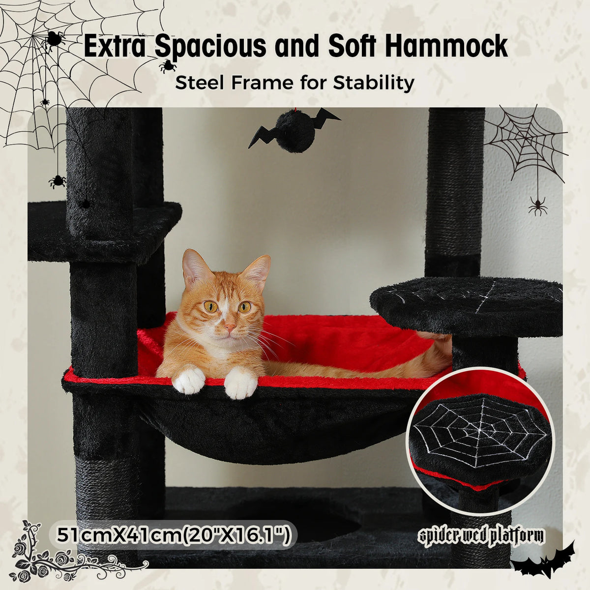 Large Multi-Level Cat Tree Tower With Scratching Posts