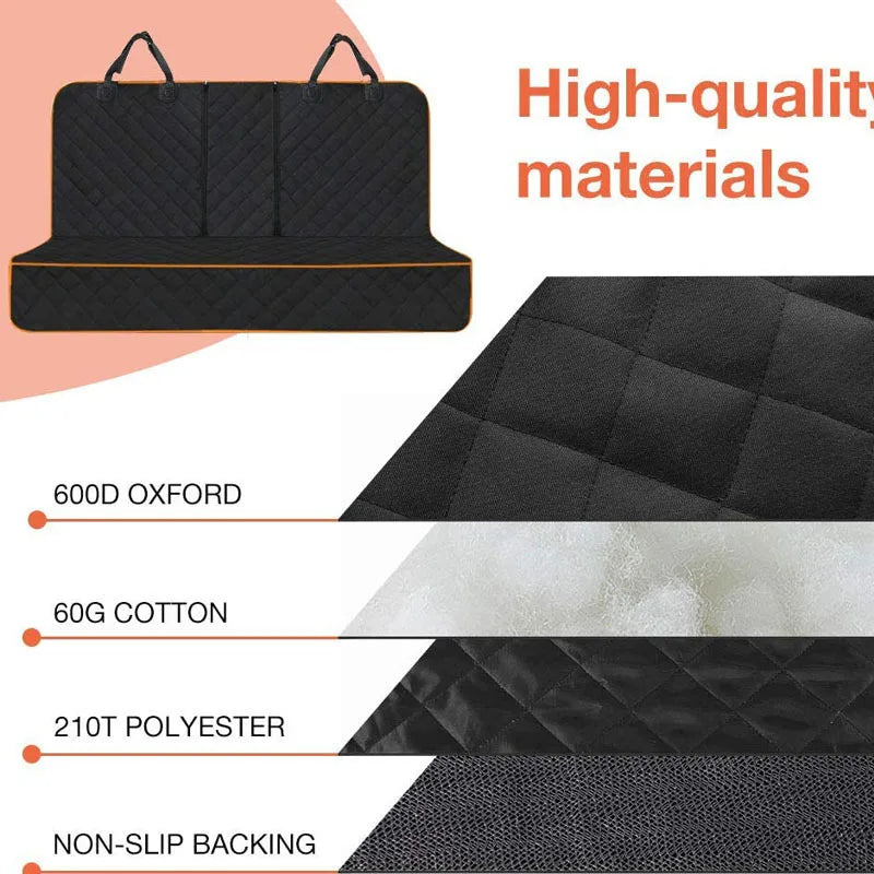 Waterproof Dog Car Seat Cover For Back Seat Protection