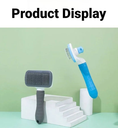 Pet Hair Remover Grooming Brush For Dogs & Cats