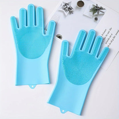 Silicone Pet Grooming Bath Glove For Dogs & Cats