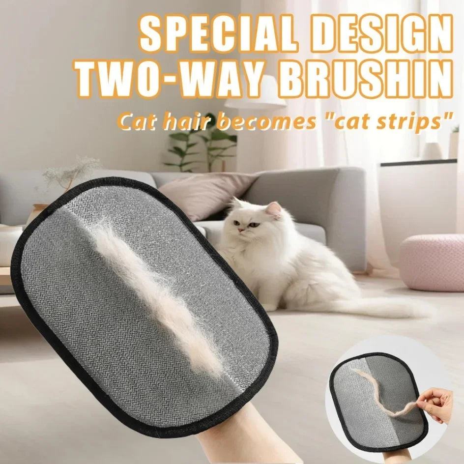 Portable Pet Hair Remover Grooming Glove For Cats